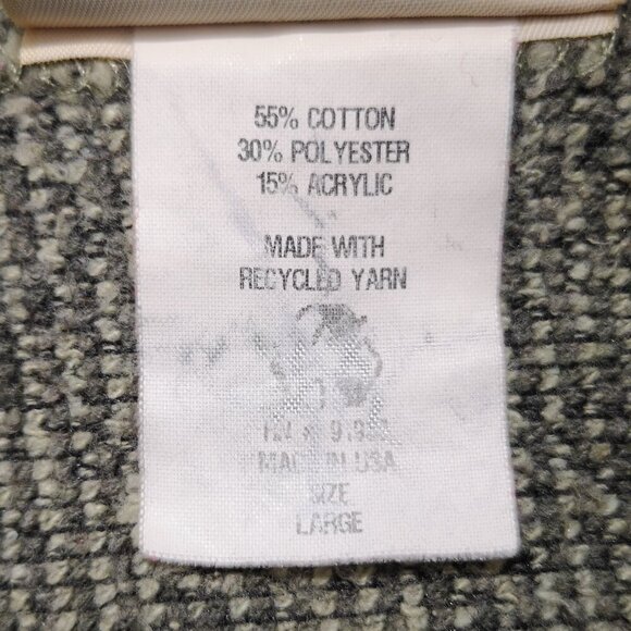 Green Brand Recycled Men's Size Large Green Straight Fit Sweat Shirt - Picture 4 of 8